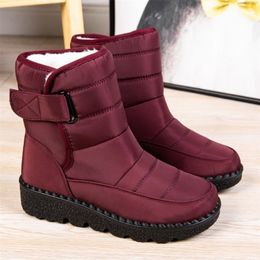 Bottes femmes chaussures d'hiver légères femme cheville imperméable pour antidérapant neige femme chaussures Botas Mujer 221007
