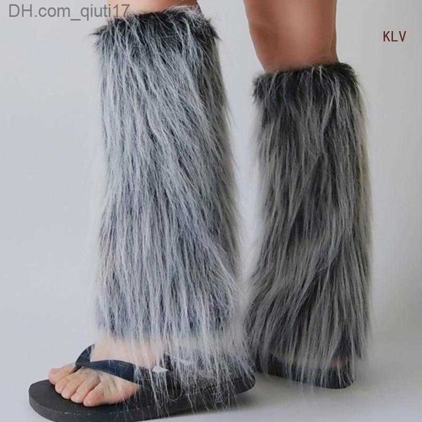 Bottes Femmes Fur Party Vêtements Sexy Fourrure Artificielle Flou Chaussures Longues Manches Couverture Chauffe-jambes / Couvre-bottes / Couvre-bottes Cadeau Z230805