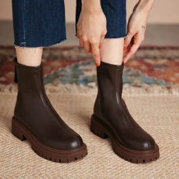 Boots dames lakleer platform chunky laarzen 2022 nieuwe winter chelsea kneehigh laarzen mode dij high laarzen platform laarzen