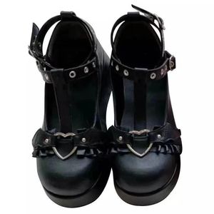Bottes Bottes de plate-forme pour femmes bottes gothiques punk chaussures coins talons épais
