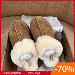 Laarzen Womens Tazz Slippers Fur Slides Classic Ultra Mini Platform Boot Tasman Slip-on Les Petites Suede Wool Blend Comfort Winter Designer Booties 35-40 uggity fsg