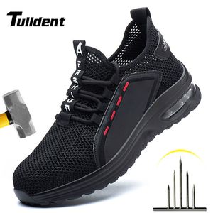 Botas de trabajo zapatos de seguridad hombres antisamás antisaborta zapatillas de acero bota masculina indestructible 230812