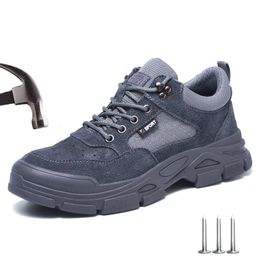 Bottes WOUDHONY bottes de sécurité de travail hommes chaussures de travail en cuir indestructibles Anti-écrasement Anti-crevaison chaussures de sécurité de protection 231216