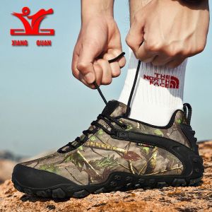 Boots Xiangguan 2021 Nouvelles chaussures de randonnée en plein air Men de camouflage militaire Chaussures de camouflage Low Anti Skid Wear Boots Femmes Femmes grimpantes Sneakers Men