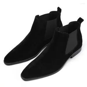 Boots Zapatos de Hombre Sécurité Chaussures pour hommes pour hommes Noir en cuir authentique en cuir en cuir