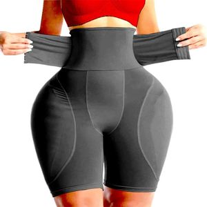 Booty Hip Pads Women Dress Body Shaper Big Ass Gedekte Hip Enhancer High Taille Trainer Control Santies Shapewear Sexy Butt Lifter 240429