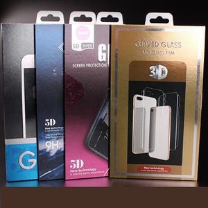 Sac d'emballage des boîtes à forfait de vente au détail pour protecteur d'écran en verre trempé pour l'iPhone XR XS Max XS X 8 6S 7 Plus Étiquette