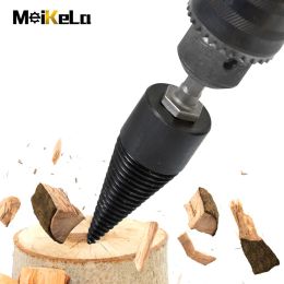 Boren Meikela-broca para madera de 32/42mm, broca helicoidal para dividir leña, escariador, divisor de madera, conos de tornillo, broca de martillo redondo cuadrado