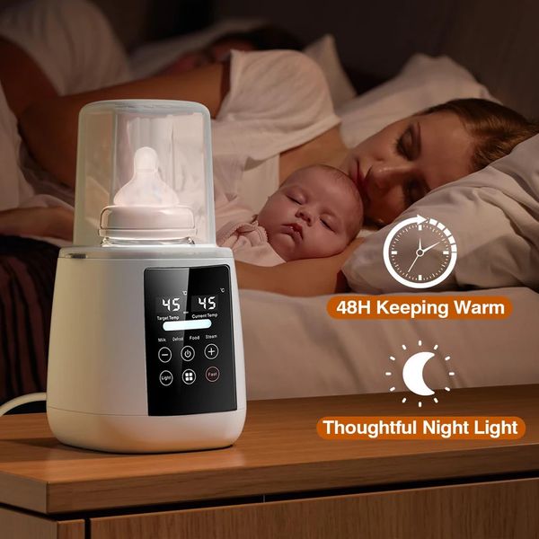 Bénér stérilisateur de réchauffeur de bouteille d'alimentation pour bébé avec une minuterie de contrôle de température précise des réchauffeurs de lait de lait stériliser 240411