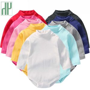 Born Baby Girl Kleding Rompertjes Tiny Cottons Tops Lange Mouwen Romper Outfits Kleding Jumpsuit Gegolfde Kostuum Kinderen 210816