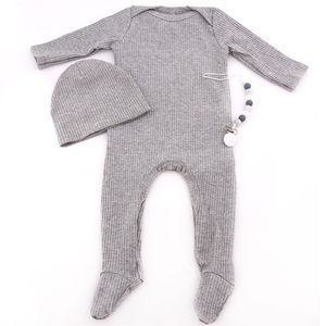 Born Baby Girls Gestreept Katoen Bodysuit Romper Met Fopspenen Clips Set Boy Clothes Accessoires Childs Pyjama 220106