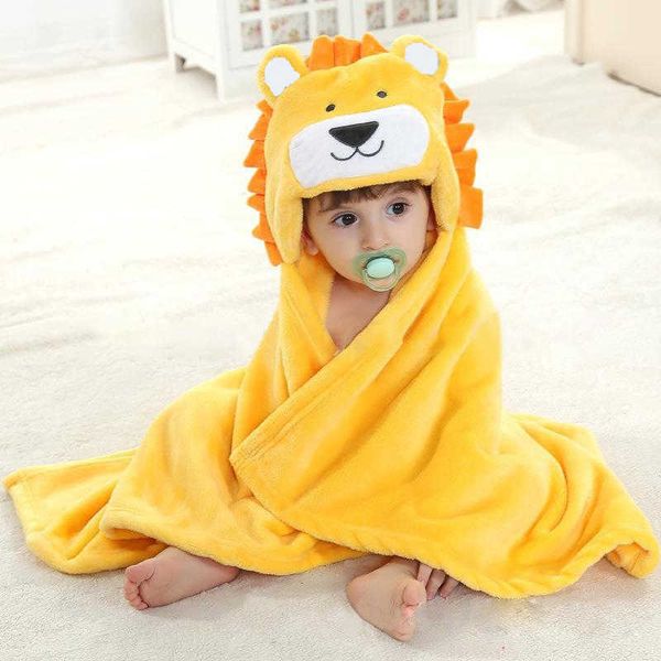 Born Hooded Towel Baby Bath for Blanket Kids Poncho Stuff Babies Swaddle 210728