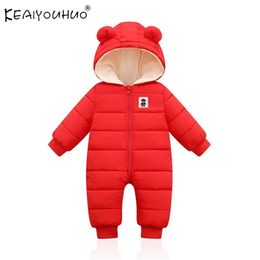 Born Jumpsuit Mode Winter Baby Kinderkleding Kleding Hoodies Overalls Jongens Snowsuit Sneeuwkleding Meisje Jassen Kinderen Outfit 0-2Y 220106