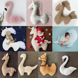 Born Pographie accessoires Dinosaur Fawn Camel Flamingo Swan Doll Studio Baby PO Decoration accessoires Fotografia 240410