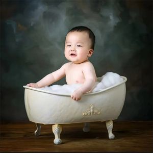 Born pographie accessoires bébé Po baignoire en fer forgé accessoires de Studio de pose envoyer canard 240125