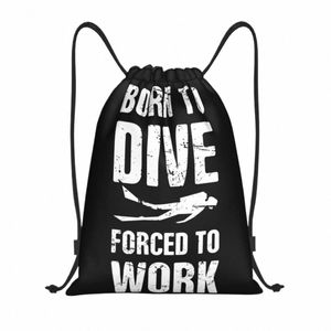 Né à la plongée sous-marine de plongée sous cordon de plongée, hommes femmes pliables sportives gymnase Sackpack Diver Shop à dos z8hj #