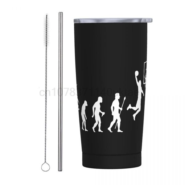 Born To Play Basketball Evolution T-shirt drôle Tumbler Tasse thermique isolée sous vide Flacon à vide Tasses de voiture Boisson froide 20 oz 240104