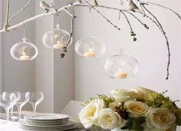 Borosilicate Glass Crystal Glass suspendre Candlers Candlestick Home Wedding Party Dincor Decor Grass Holder 172 V29598508