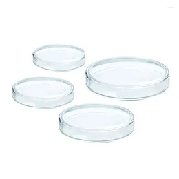 Placas de cultivo de vidrio de borosilicato para bioinvestigación de crecimiento celular, placas de Petri estériles de 60mm, 75mm, 90mm y 100mm de diámetro