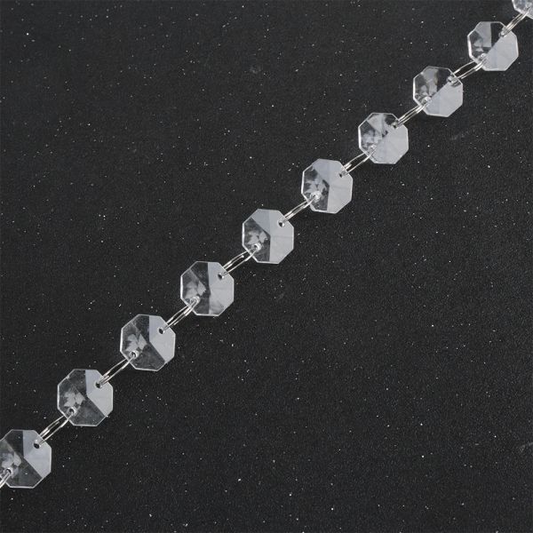 Boruit 10m transparent acrylique rideau en cristal diamant cristal garland