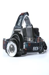BORUIT 2200LM 2 L2 LED con zoom 3 modos 18650 faro linterna cabeza lámpara de pesca Zoom2710965