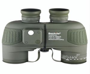 Boshile Binocuals 10x50 Telescopen Professionele militaire marien binoculaire met navigatie kompas Telescoop Ll Night Vision Eyep4622717