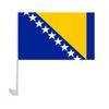 Bosnie et Herzégovine Drapeau de voiture Fauteuse Supportunité d'usine 30x45cm Polyester UV Protection fenêtre Clip de décoration de camion Banner avec drapeau pour décoration de voiture
