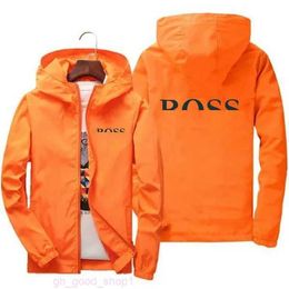 Boss Мужская куртка Дизайнерская куртка Boss Jacket Весенне-осенняя куртка Модная куртка с капюшоном HOGO Спортивная ветрозащитная повседневная куртка на молнии Boss Mens 5 I6R4