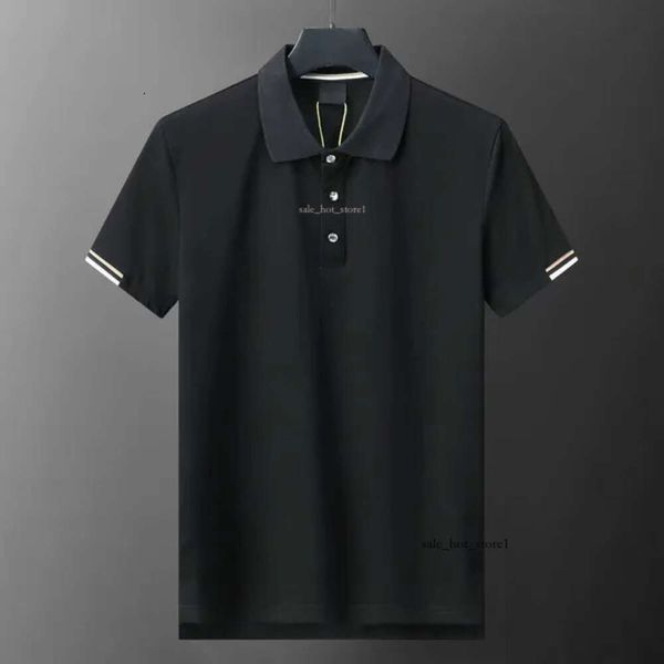 Boss Mens Polo Shirt Moda de alta calidad Polo Collar Transpirable Top Summer Boss Business Shirt Designer Polo Shirts Tamaño para hombre M-XXXL 520