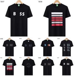 Boss Hommes T-shirt Haute Qualité Mode Hommes T-shirt De Luxe Polo Col Rond Haut Respirant Patron Chemise D'affaires T-shirt Occasionnel Homme Tops Chemises De Créateurs Hommes Taille M-XXXL