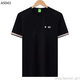 Boss Heren t-shirt Hoge Kwaliteit Mode heren T-shirt Luxe Polo Ronde Hals Ademend Top Business Casual 37 HYV1