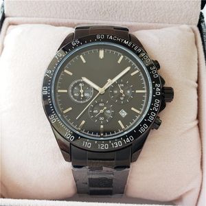 Watch Swiss Mens Watches All Calal Work Chronograph Quartz Move Watchs For Men Sobreau en acier inoxydable Designer imperméable 2602