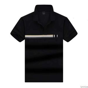 Boss Polo Mens Mens Polos T-shirts Designer Business Casual Business Golf T-shirt Coton Pure Colonnées Collives T-shirt USA High Street Fashion Brand Summer Top Clothing 044C