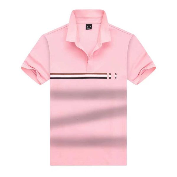 BOSSS POLO CAMISA Mens POLOS T COMASS Diseñador Camiseta de golf de negocios Capases Camiseta de mangas cortas de algodón puro Camiseta USA High Street Fashion Top Clothing 5D43