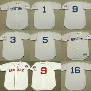 Boston 16 Jim Lonborg 9 Ted Williams 5 George Scott 1 Bobby Doerr 3 Jimmie Foxx Baseball Jersey