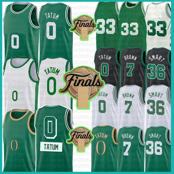 Boston''Celtics''Jayson TatumBasketball Jersey Larry Bird Jaylen Marcus Smart Brown 0 33 7 36 75 aniversario Jerseys BostonsCustom hombres mujeres niños