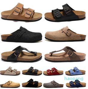 Boston Clog Birkestocks Sandalias Zapatilla de lujo Hombres Mujeres Ciabatte Pantoufle Slides Sliders mulas Chanclas de madera