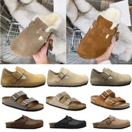 Boston Clog klompen birkens TOCK sabot Heren WoXYZ Designer sandaal Slippers Leren tas Head Pull Kurk Flats Muilezels Woody Loafers voor heren WoXYZ Luie Slipper Sandalen Slides