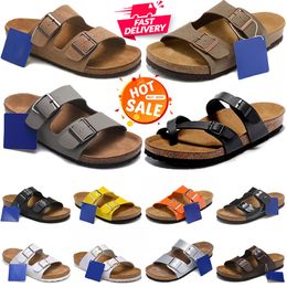 Envío gratis boston zuecos zapatillas sandalias de diseñador zuecos arizona diapositivas hombres mujeres zapatos piel de gamuza chanclas de cuero deslizadores zapatillas de deporte más baratas