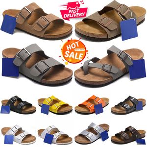 Envío gratis boston zuecos zapatillas sandalias de diseñador zuecos arizona diapositivas hombres mujeres zapatos piel de gamuza chanclas de cuero deslizadores zapatillas de deporte