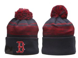 BOSTON''RED SOX''Beanies Bobble Hats Gorras de béisbol 2023-24 Diseñador de moda Sombrero de cubo Chunky Knit Faux Pom Beanie Sombrero de Navidad a3