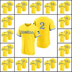 Boston Red''Sox''Men Maillot de baseball personnalisé Marwin Gonzalez J.D. Martinez David Ortiz Bret Saberhagen Xander Bogaerts Femmes Jeunes Custom City''Connect Maillot authentique