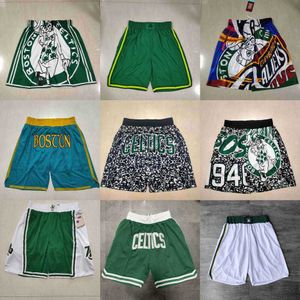 Poche de short de basket-ball BostonCelticsmen Throwback