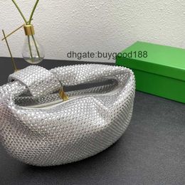 Botegss Ventss Geweven Jodie designertas Designer Min Bags Schoudertas Bling Strass Leer Canvas Thetote Dames Luxe Nieuw