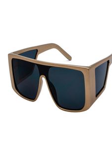 Bottern Oversize Shield Sunglasses Mens Luxury Shade One Piece Lens Square Cadre Côté Sénêts Sénêts Dualies Peroues The United ST8307006