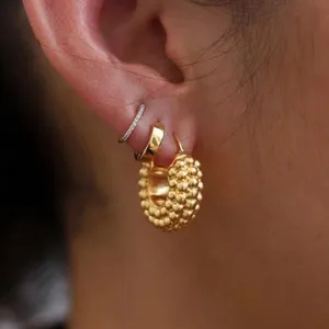 Botiega Rope -serie oorbellen Designer Studs bengelen voor vrouw goud vergulde 18k T0P kwaliteit mode sieraden officiële reproducties klassieke stijl prachtige cadeau 052