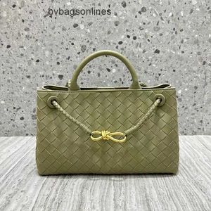 Botteg Venet high -end tassen voor Jodie Bag Pouch andiamo Small Design herfst en winter Nieuwe metalen touw Buckle Leather geweven tote schouder handheld origineel 1: 1 echt logo