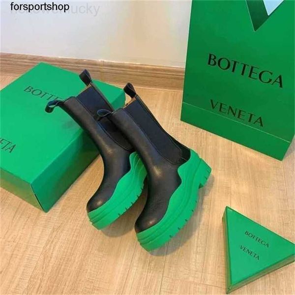 Bottega-hvenetta Nuevo 48% Boots de descuento de descuento de manga Chelsea Summer Botega Botega Boots Mujeres Men Mened Soled High Martin Boot Cow Wide Fin-Thane Shoe Medium