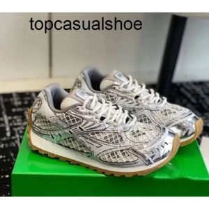 Bottegaa Vendetta Brand Bvs Silver Luxury Trend Plateforme Lace-Up Mesh Sneakers Casual Running Chauss