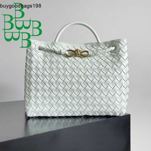 Bottegaaveneta Andiamos Bags 6b Serie tejida Bolso para mujer Piel de oveja de doble cara 2023 Nuevo bolso horizontal grande Andiamo Moda europea y americana PLAG